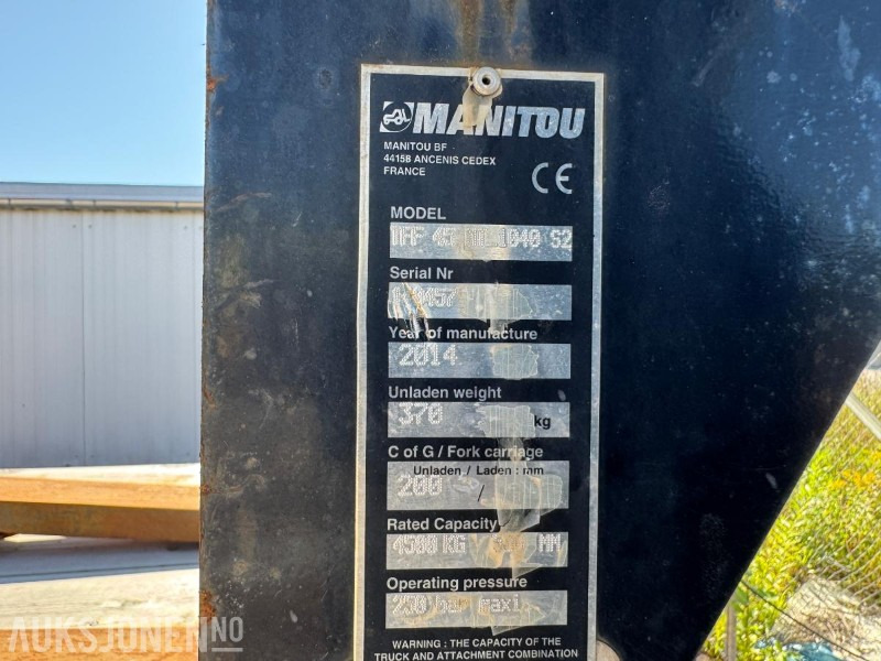2014 Manitou pallegaffler - Equipamento para Máquina de construção: foto 5 2014 Manitou pallegaffler - Equipamento para Máquina de construção: foto 5