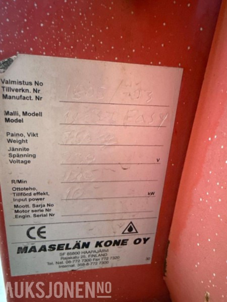 2003 Hakkipilke 1x37 Easy 37 - vedmaksin - mva fri - Máquina agrícola: foto 5 2003 Hakkipilke 1x37 Easy 37 - vedmaksin - mva fri - Máquina agrícola: foto 5