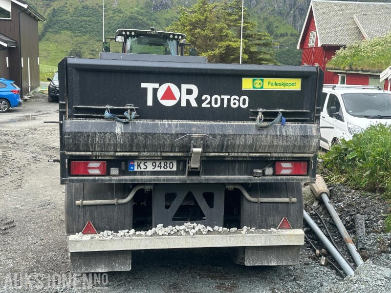 TOR Dumperhenger - DH 20T60 - 20 tonn nyttelast - 60 km/t - BPW tridem system - Luftbremser - Máquina agrícola: foto 3 TOR Dumperhenger - DH 20T60 - 20 tonn nyttelast - 60 km/t - BPW tridem system - Luftbremser - Máquina agrícola: foto 3