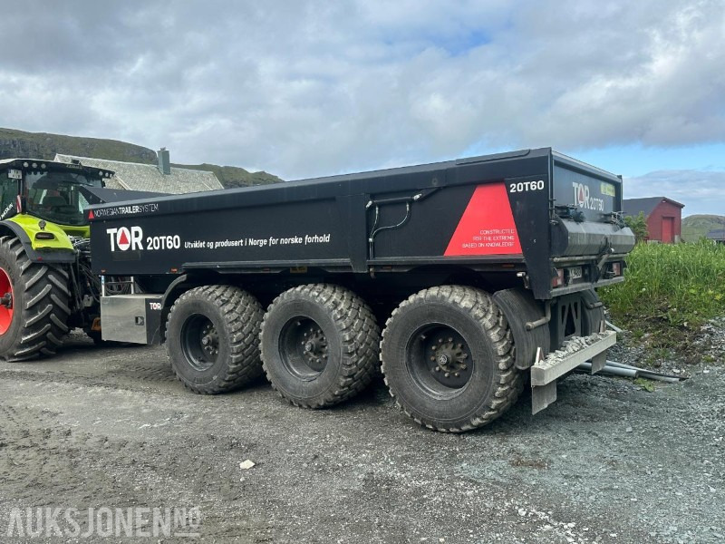TOR Dumperhenger - DH 20T60 - 20 tonn nyttelast - 60 km/t - BPW tridem system - Luftbremser - Máquina agrícola: foto 2 TOR Dumperhenger - DH 20T60 - 20 tonn nyttelast - 60 km/t - BPW tridem system - Luftbremser - Máquina agrícola: foto 2