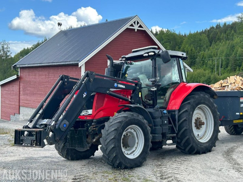Massey Ferguson 7624 Dyna VT 50 km/t Frontlaster Brøyteplate - Trator: foto 1 Massey Ferguson 7624 Dyna VT 50 km/t Frontlaster Brøyteplate - Trator: foto 1