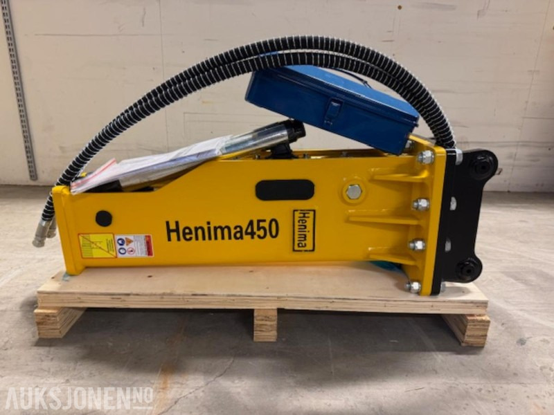 NY HENIMA 450 PIGGHAMMER TIL 1,2-3 TONNS GRAVEMASKIN S30 M/GARANTI - Martelo hidráulico para Máquina de construção: foto 1 NY HENIMA 450 PIGGHAMMER TIL 1,2-3 TONNS GRAVEMASKIN S30 M/GARANTI - Martelo hidráulico para Máquina de construção: foto 1