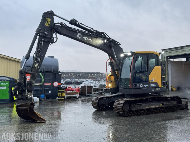Volvo ECR145EL gravemaskin med Topcon 3D GPS, 4 skuffer og Steelwrist X18 tiltrotator 7602T - Escavadora de rastos: foto 1 Volvo ECR145EL gravemaskin med Topcon 3D GPS, 4 skuffer og Steelwrist X18 tiltrotator 7602T - Escavadora de rastos: foto 1