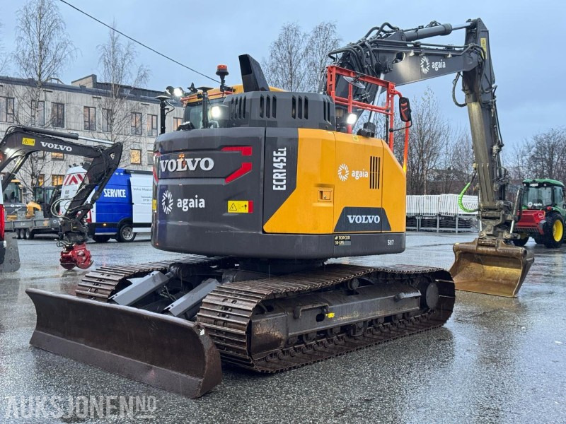 Volvo ECR145EL gravemaskin med Topcon 3D GPS, 4 skuffer og Steelwrist X18 tiltrotator 7602T - Escavadora de rastos: foto 4 Volvo ECR145EL gravemaskin med Topcon 3D GPS, 4 skuffer og Steelwrist X18 tiltrotator 7602T - Escavadora de rastos: foto 4