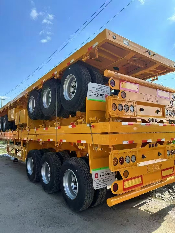 ZHICHENG Semi Flat Bed New or Used Low Bed in Length 8m,10,12m, 14m, 16m - Semi-reboque baixa: foto 1 ZHICHENG Semi Flat Bed New or Used Low Bed in Length 8m,10,12m, 14m, 16m - Semi-reboque baixa: foto 1