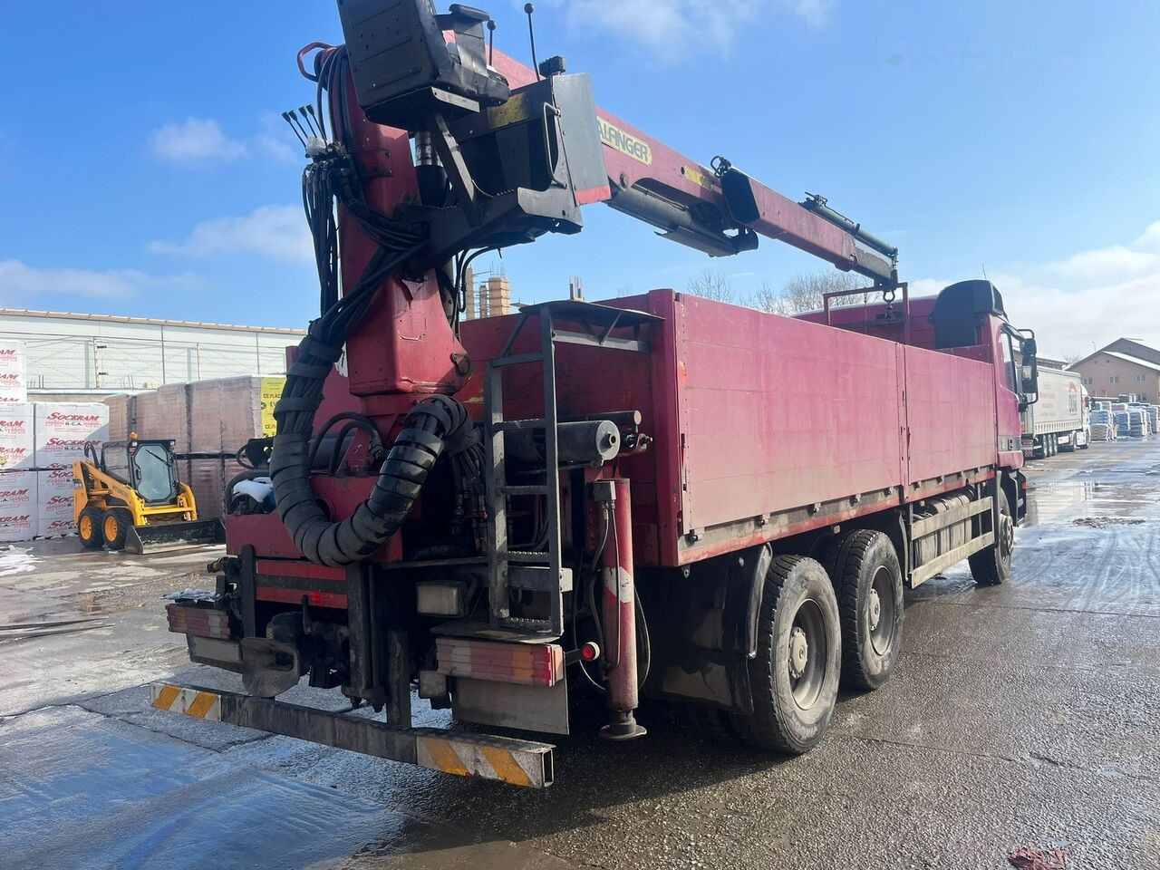 Mercedes-Benz Actros MP1 6x4 + Palfinger Krane - Camião grua, Camião de caixa aberta/ Plataforma: foto 3 Mercedes-Benz Actros MP1 6x4 + Palfinger Krane - Camião grua, Camião de caixa aberta/ Plataforma: foto 3