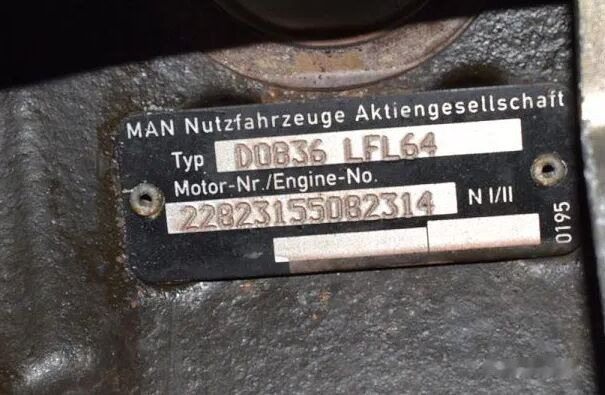 MAN D0836 LFL64 MAN TGL, TGM, L2000, M2000 - Motor para Camião: foto 2 MAN D0836 LFL64 MAN TGL, TGM, L2000, M2000 - Motor para Camião: foto 2