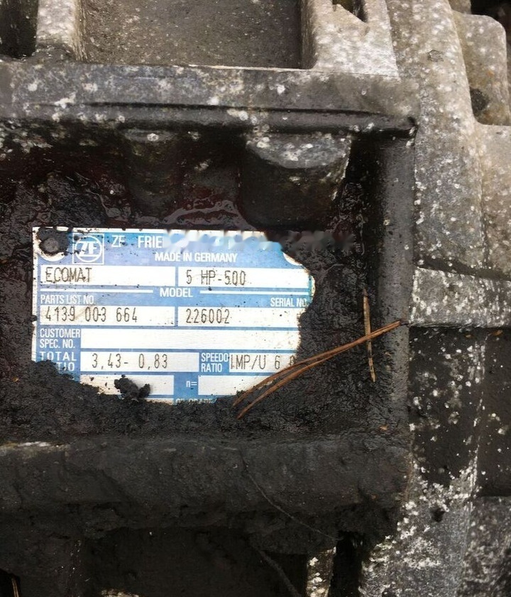 ZF Ecomat 5HP500 - Caixa de velocidade para Ônibus: foto 1 ZF Ecomat 5HP500 - Caixa de velocidade para Ônibus: foto 1