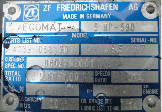 ZF Ecomat 5HP590 4139058701 - Caixa de velocidade para Camião: foto 4 ZF Ecomat 5HP590 4139058701 - Caixa de velocidade para Camião: foto 4