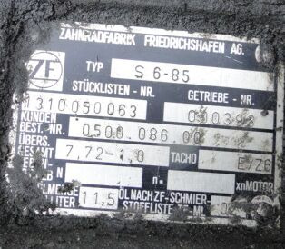 ZF S6-85 1310050063 - Caixa de velocidade para Camião: foto 2 ZF S6-85 1310050063 - Caixa de velocidade para Camião: foto 2
