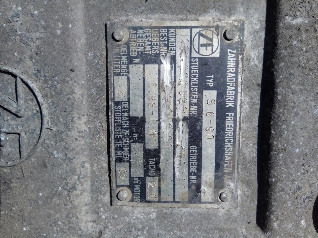 ZF S6-90 - Caixa de velocidade para Camião: foto 5 ZF S6-90 - Caixa de velocidade para Camião: foto 5