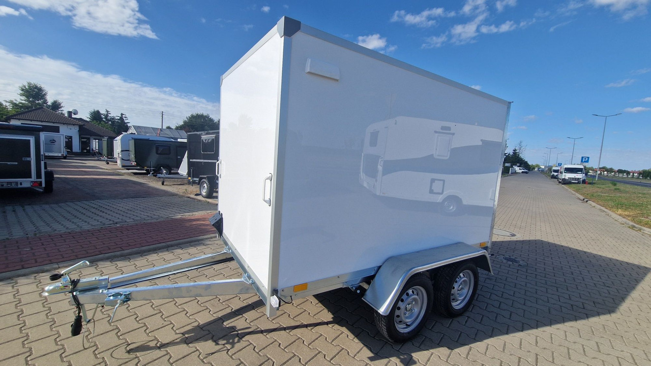 Nowa Przyczepa Furgon Kontener transportowy ABS 250 z rampą - Reboque furgão: foto 1 Nowa Przyczepa Furgon Kontener transportowy ABS 250 z rampą - Reboque furgão: foto 1