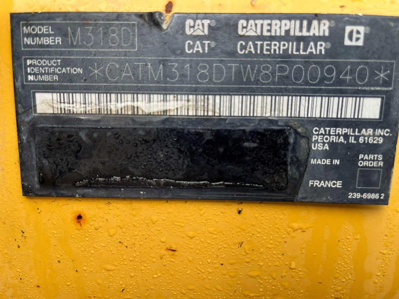 Escavadeira de rodas Caterpillar M318D: foto 24