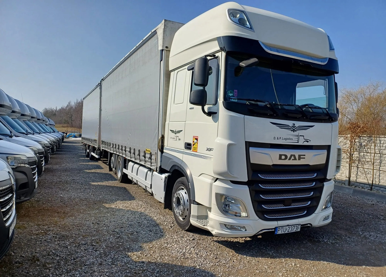 Camião de lona DAF XF 480 SUPER SPACE CAB / ZESTAW TANDEM PRZEJAZDOWY 120m3: foto 11