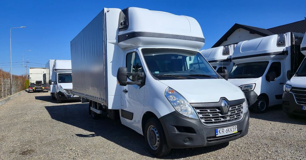 Renault Master 2x +zabudowa 12 palet-reg wysokości Spanie XXL - Carrinha de lona: foto 1 Renault Master 2x +zabudowa 12 palet-reg wysokości Spanie XXL - Carrinha de lona: foto 1
