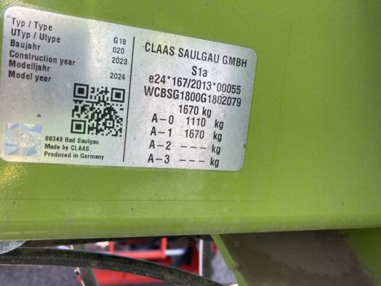 Claas LINER 1800 TWIN - Ancinho enleirador: foto 3 Claas LINER 1800 TWIN - Ancinho enleirador: foto 3
