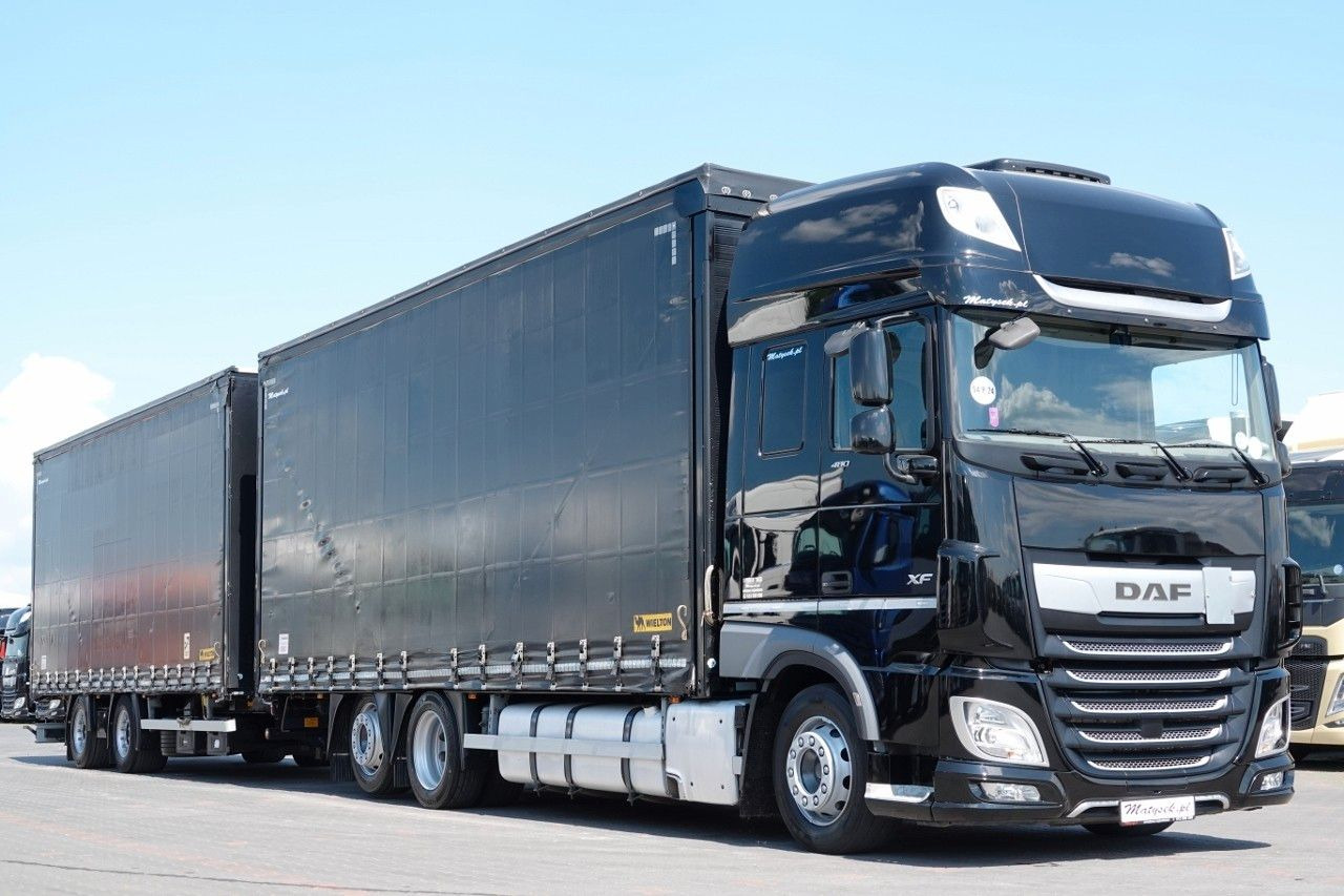 DAF XF 480 / ZESTAW TANDEM / 120 M3 / PRZEJAZDOWY / - Camião de lona: foto 1 DAF XF 480 / ZESTAW TANDEM / 120 M3 / PRZEJAZDOWY / - Camião de lona: foto 1