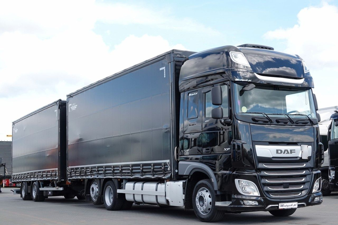 DAF XF 480 / ZESTAW TANDEM / 120 M3 / PRZEJAZDOWY / - Camião de lona: foto 4 DAF XF 480 / ZESTAW TANDEM / 120 M3 / PRZEJAZDOWY / - Camião de lona: foto 4