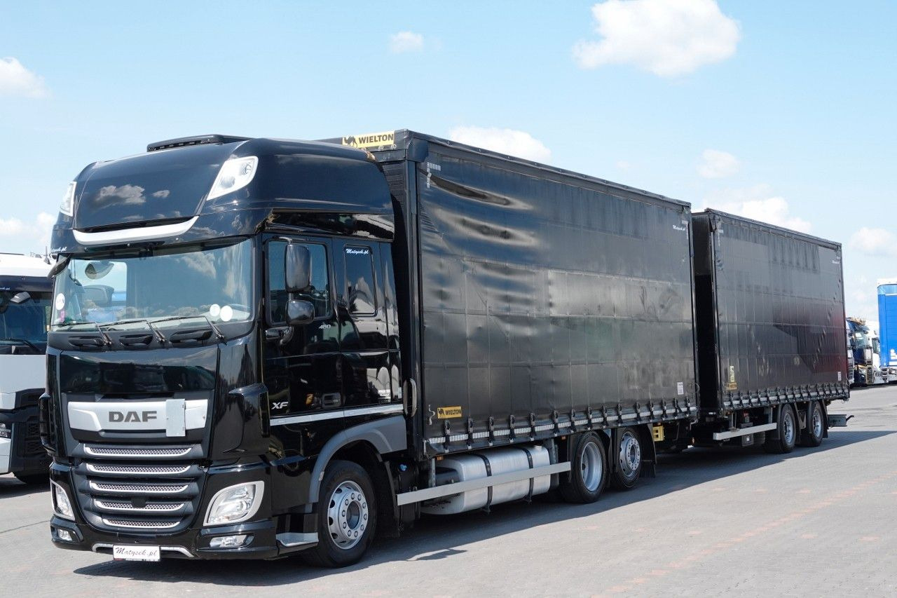 DAF XF 480 / ZESTAW TANDEM / 120 M3 / PRZEJAZDOWY / - Camião de lona: foto 3 DAF XF 480 / ZESTAW TANDEM / 120 M3 / PRZEJAZDOWY / - Camião de lona: foto 3