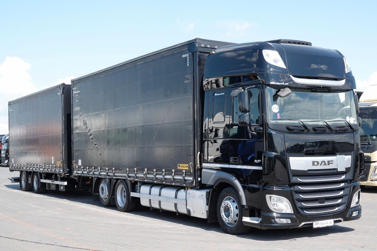DAF XF 480 / ZESTAW TANDEM / 120 M3 / PRZEJAZDOWY / - Camião de lona: foto 2 DAF XF 480 / ZESTAW TANDEM / 120 M3 / PRZEJAZDOWY / - Camião de lona: foto 2