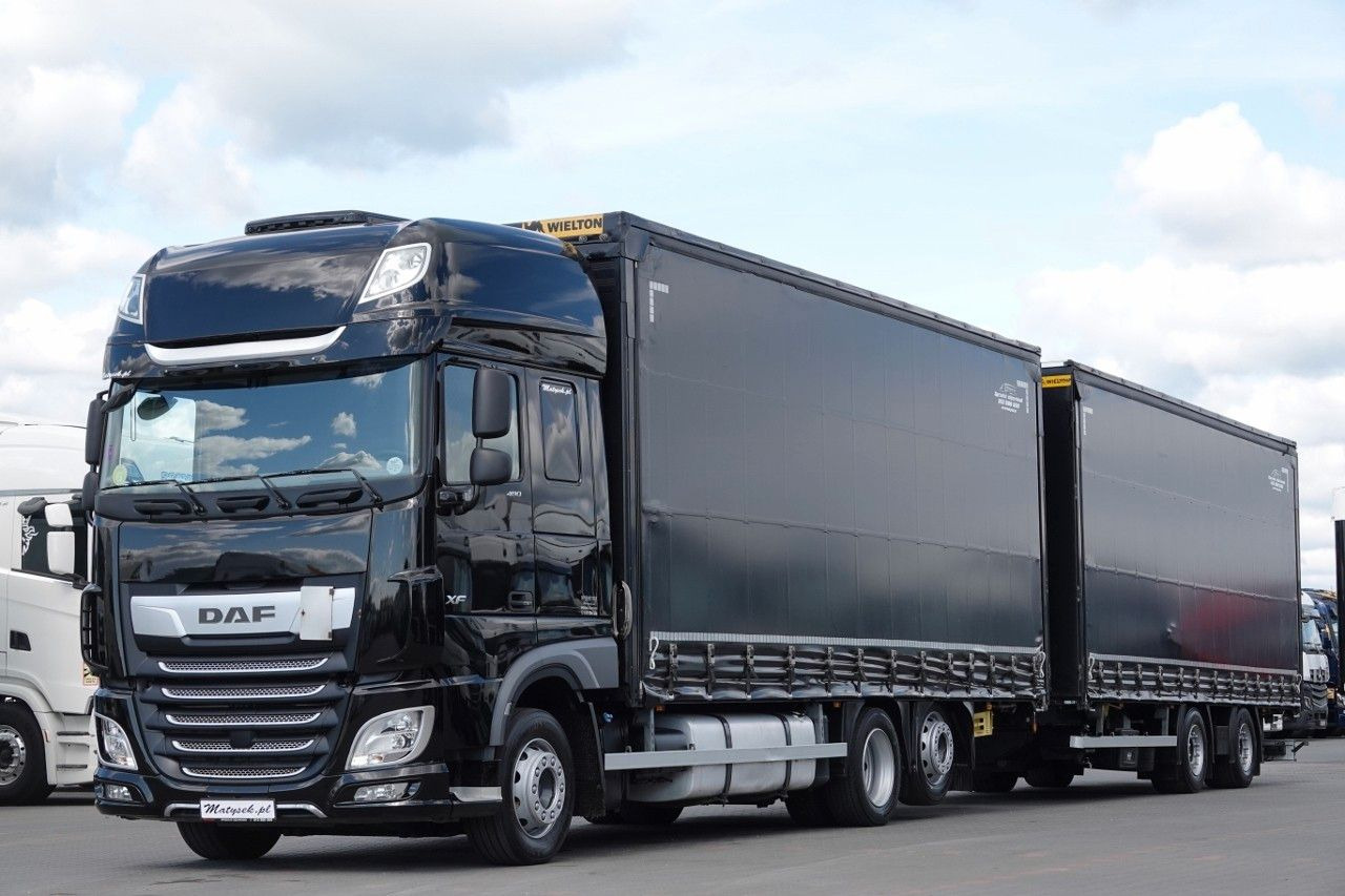DAF XF 480 / ZESTAW TANDEM / 120 M3 / PRZEJAZDOWY / - Camião de lona: foto 1 DAF XF 480 / ZESTAW TANDEM / 120 M3 / PRZEJAZDOWY / - Camião de lona: foto 1
