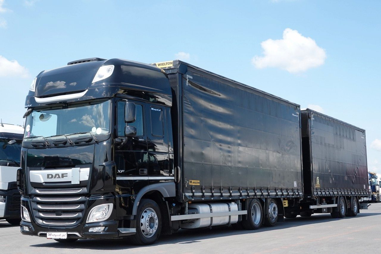 DAF XF 480 / ZESTAW TANDEM / 120 M3 / PRZEJAZDOWY / - Camião de lona: foto 2 DAF XF 480 / ZESTAW TANDEM / 120 M3 / PRZEJAZDOWY / - Camião de lona: foto 2