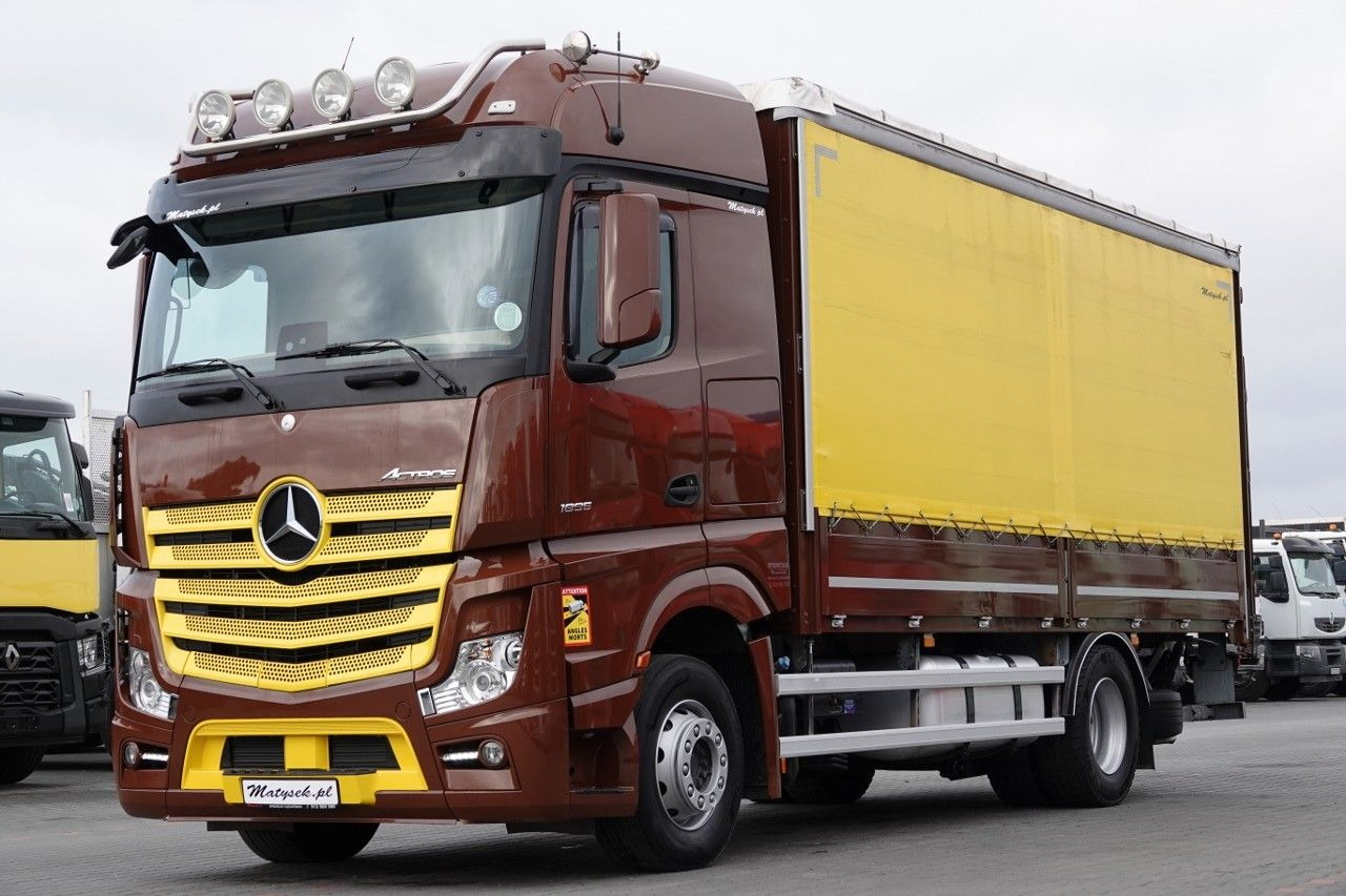 Mercedes-Benz ACTROS 1845 / 4X2 / SOLÓWKA / BURTO-FIRANKA 6,5M - Camião de lona: foto 1 Mercedes-Benz ACTROS 1845 / 4X2 / SOLÓWKA / BURTO-FIRANKA 6,5M - Camião de lona: foto 1