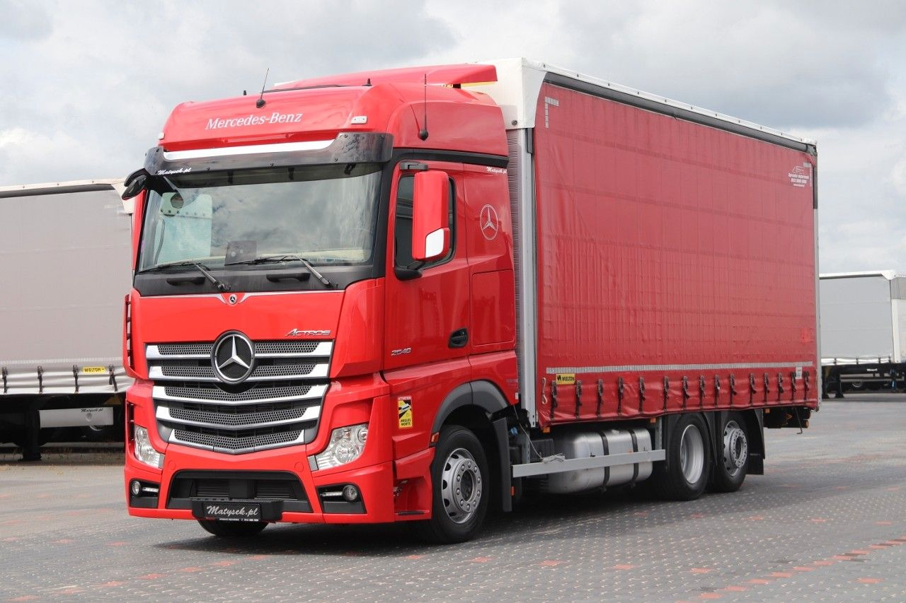 Mercedes-Benz ACTROS 2548 / ZESTAW TANDEM 120 M3 / PRZEJAZDOWY - Camião de lona: foto 1 Mercedes-Benz ACTROS 2548 / ZESTAW TANDEM 120 M3 / PRZEJAZDOWY - Camião de lona: foto 1