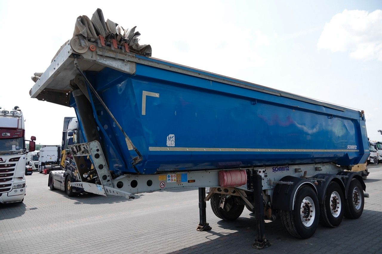 Schmitz Cargobull WYWROTKA / 24 m3 / RYNNA STALOWA / OŚ PODNOSZO - Semi-reboque basculante: foto 1 Schmitz Cargobull WYWROTKA / 24 m3 / RYNNA STALOWA / OŚ PODNOSZO - Semi-reboque basculante: foto 1