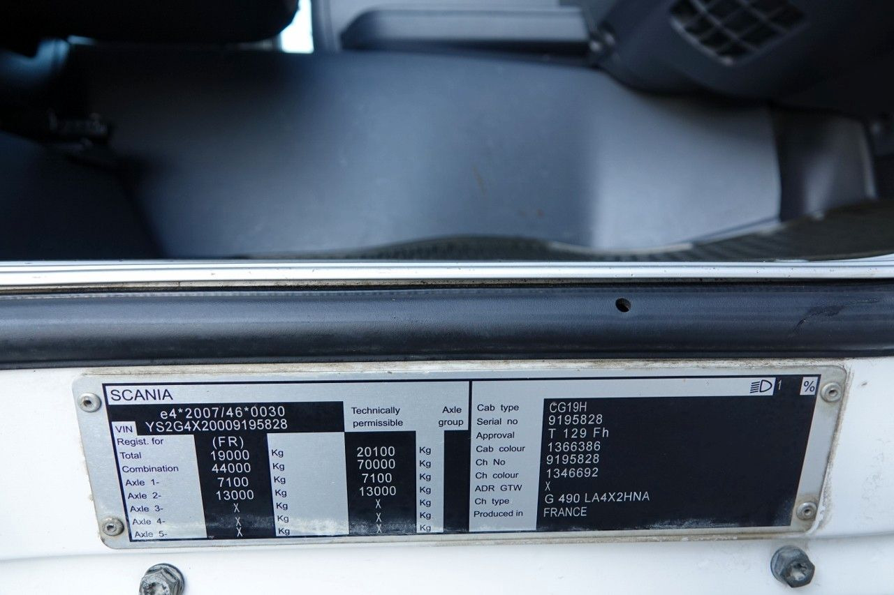 Tractor Scania G 490 / RETARDER / HIGHLINE / ALUFELGI / SPROWA Scania G 490 / RETARDER / HIGHLINE / ALUFELGI / SPROWA: foto 18 Tractor Scania G 490 / RETARDER / HIGHLINE / ALUFELGI / SPROWA Scania G 490 / RETARDER / HIGHLINE / ALUFELGI / SPROWA: foto 18