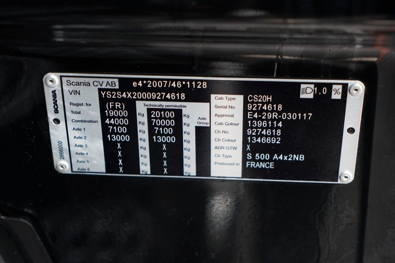 Tractor Scania S 500 / RETARDER / I-PARK COOL / FULL AIRMATIC /: foto 37