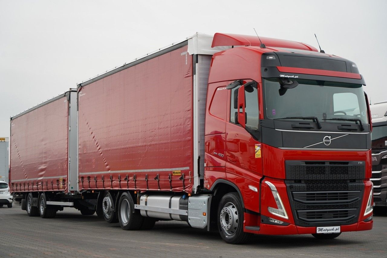 Volvo FH 460 / ZESTAW TANDEM / 120 M3 / PRZEJAZDOWY / - Camião de lona: foto 1 Volvo FH 460 / ZESTAW TANDEM / 120 M3 / PRZEJAZDOWY / - Camião de lona: foto 1