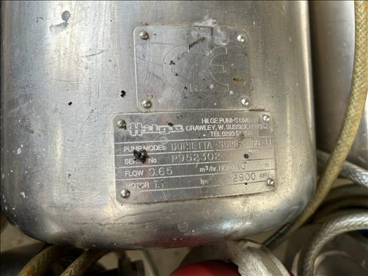 Equipamento de processamento de alimentos Hilge Durietta-Super100 Centrifugal pump: foto 6