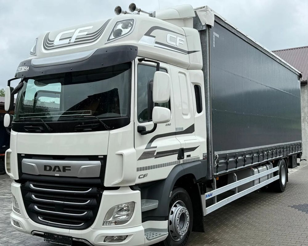 DAF CF290/CF320/FIRANKA/WINDA/E6/JEDEN WŁAŚCICIEL/SPROWADZONY/22PALETY/2019/PODNOSZONY DACH/ JAK NOWY - Camião de lona: foto 1 DAF CF290/CF320/FIRANKA/WINDA/E6/JEDEN WŁAŚCICIEL/SPROWADZONY/22PALETY/2019/PODNOSZONY DACH/ JAK NOWY - Camião de lona: foto 1