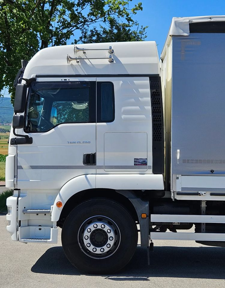 Camião de lona MAN TGM 15.290/E6/FIRANKA/BURTO-FIRANKA/SZKOŁA JAZDY/MAŁY ROZSTAW OSI/16PALET/WINDA/NISKI PRZEBIEG/2019/SERWISOWANY/JAK NOWY: foto 14