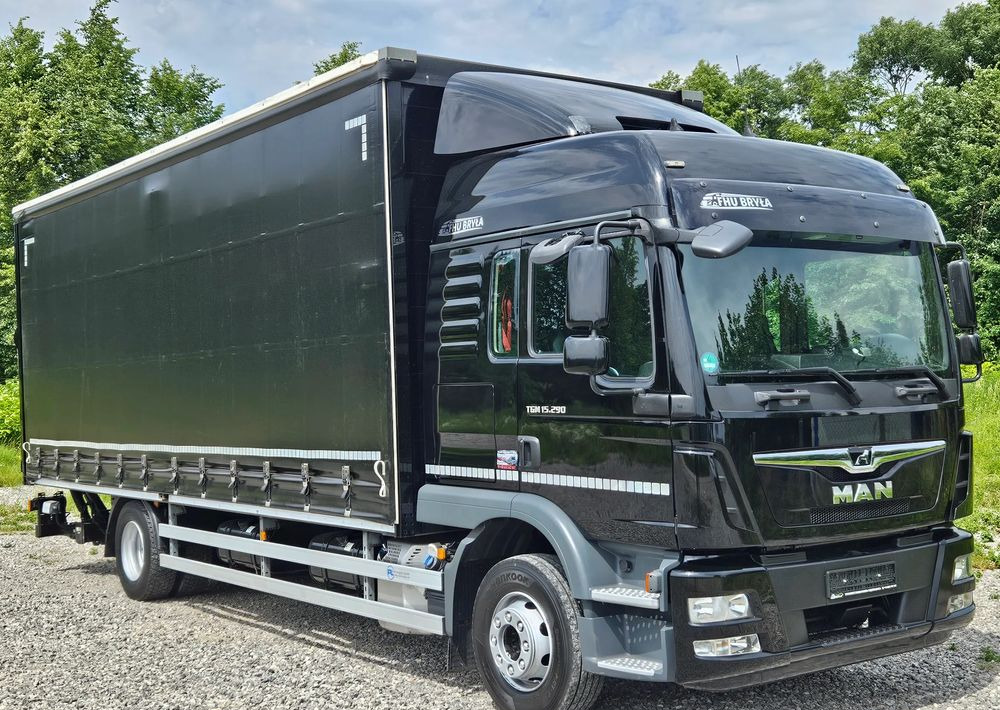 MAN TGM 15.290 / FIRANKA / 2019R / SPROWADZONY/ 7500 ŁADOWNOŚĆ / 18 PALET / E6 / JAK NOWY / WINDA / - Camião de lona: foto 2 MAN TGM 15.290 / FIRANKA / 2019R / SPROWADZONY/ 7500 ŁADOWNOŚĆ / 18 PALET / E6 / JAK NOWY / WINDA / - Camião de lona: foto 2