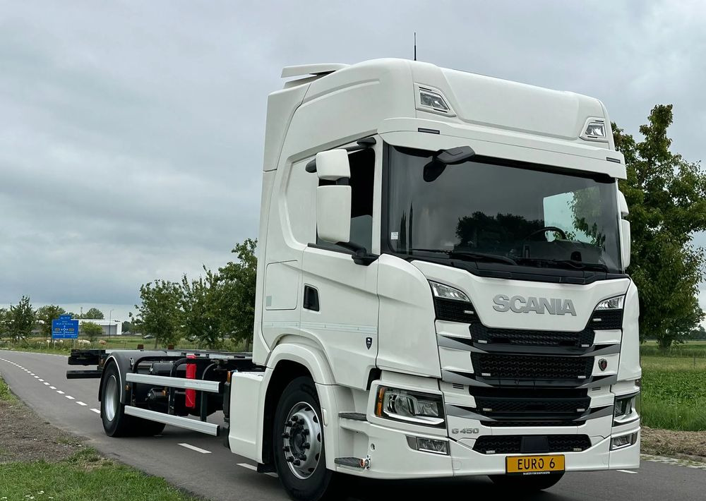 Scania G450 / G410 / BDF / RAMA / E6 / CAŁA NA PODUSZKACH / ROZSTAW OSI 5.5M / LAWETA / DO ŻYWCA / DO BYDŁA / SKÓRY / DO ZABUDOWY / SPROWADZONA - Camião chassi: foto 2 Scania G450 / G410 / BDF / RAMA / E6 / CAŁA NA PODUSZKACH / ROZSTAW OSI 5.5M / LAWETA / DO ŻYWCA / DO BYDŁA / SKÓRY / DO ZABUDOWY / SPROWADZONA - Camião chassi: foto 2