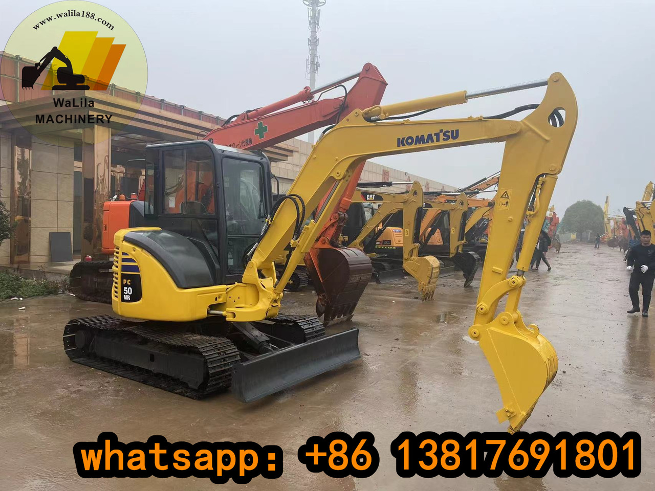 Komatsu PC 50 MR KOMATSU mini excavator Komatsu PC60, PC55, PC50 - Mini escavadeira: foto 1 Komatsu PC 50 MR KOMATSU mini excavator Komatsu PC60, PC55, PC50 - Mini escavadeira: foto 1