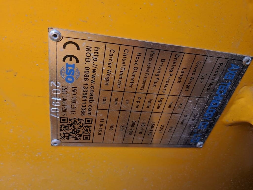 AXB BKR - Martelo hidráulico para Máquina de construção: foto 2 AXB BKR - Martelo hidráulico para Máquina de construção: foto 2