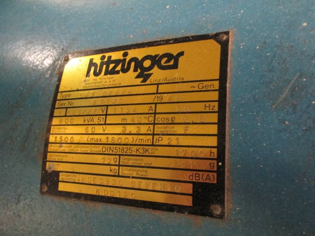 Hitzinger SGS 668/4 - Gerador elétrico: foto 5 Hitzinger SGS 668/4 - Gerador elétrico: foto 5