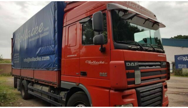 DAF 105-410 XF Plane Spriegel German Truck - Camião de lona: foto 1 DAF 105-410 XF Plane Spriegel German Truck - Camião de lona: foto 1