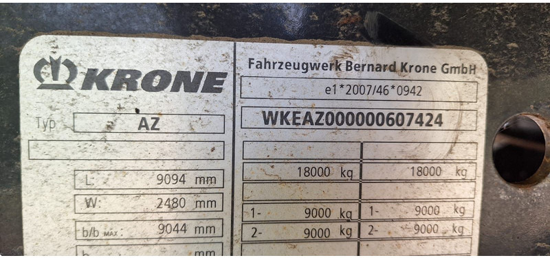 Krone BDF Wechselbrückenanhänger - Reboque transportador de contêineres/ Caixa móvel: foto 4 Krone BDF Wechselbrückenanhänger - Reboque transportador de contêineres/ Caixa móvel: foto 4