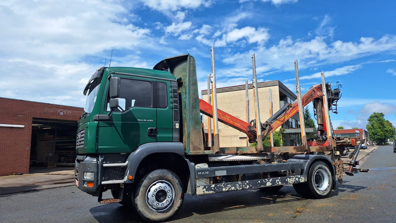 MAN TGA 18.480 Holz LKW - Camião de transporte de madeira, Camião grua: foto 3 MAN TGA 18.480 Holz LKW - Camião de transporte de madeira, Camião grua: foto 3