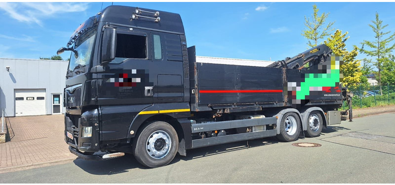 MAN TGX 26.440 6x2 LLW Pritsche mit Kran Palfinge - Camião de caixa aberta/ Plataforma, Camião grua: foto 1 MAN TGX 26.440 6x2 LLW Pritsche mit Kran Palfinge - Camião de caixa aberta/ Plataforma, Camião grua: foto 1