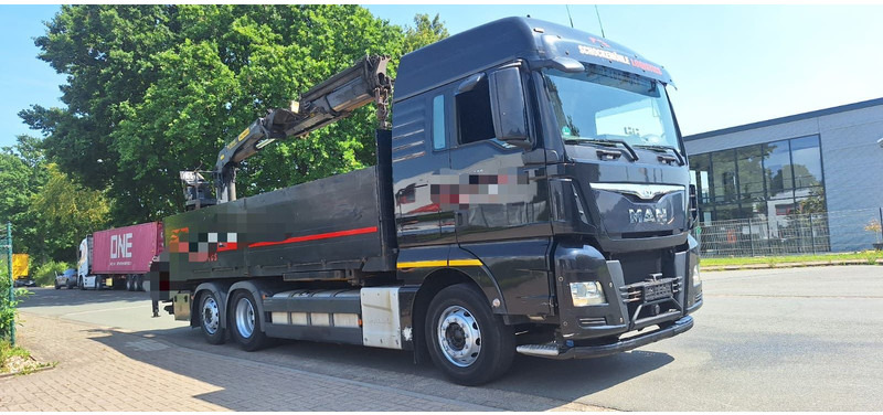 MAN TGX 26.440 6x2 LLW Pritsche mit Kran Palfinge - Camião de caixa aberta/ Plataforma, Camião grua: foto 4 MAN TGX 26.440 6x2 LLW Pritsche mit Kran Palfinge - Camião de caixa aberta/ Plataforma, Camião grua: foto 4