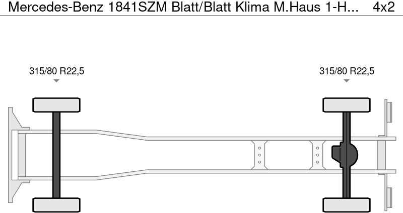 Mercedes-Benz 1841SZM Blatt/Blatt Klima M.Haus 1-Hand - Camião basculante: foto 4 Mercedes-Benz 1841SZM Blatt/Blatt Klima M.Haus 1-Hand - Camião basculante: foto 4