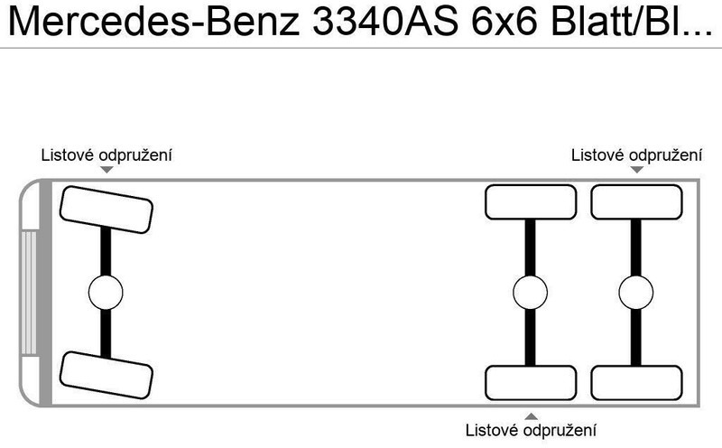 Mercedes-Benz 3340AS 6x6 Blatt/Blatt German Truck - Tractor: foto 3 Mercedes-Benz 3340AS 6x6 Blatt/Blatt German Truck - Tractor: foto 3