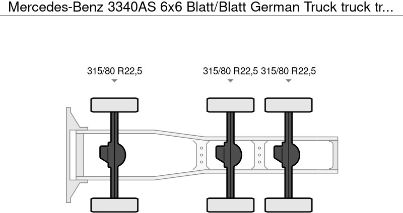 Mercedes-Benz 3340AS 6x6 Blatt/Blatt German Truck - Tractor: foto 4 Mercedes-Benz 3340AS 6x6 Blatt/Blatt German Truck - Tractor: foto 4