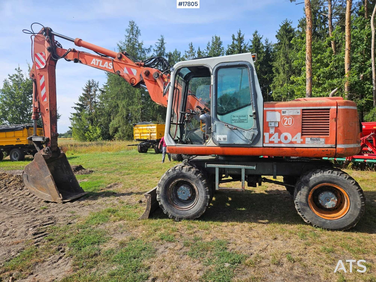 1995 Atlas 1404 - Escavadeira de rodas: foto 4 1995 Atlas 1404 - Escavadeira de rodas: foto 4