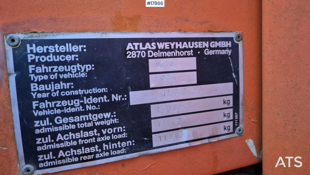Locação financeira de 1995 Atlas 1404 1995 Atlas 1404: foto 16 Locação financeira de 1995 Atlas 1404 1995 Atlas 1404: foto 16